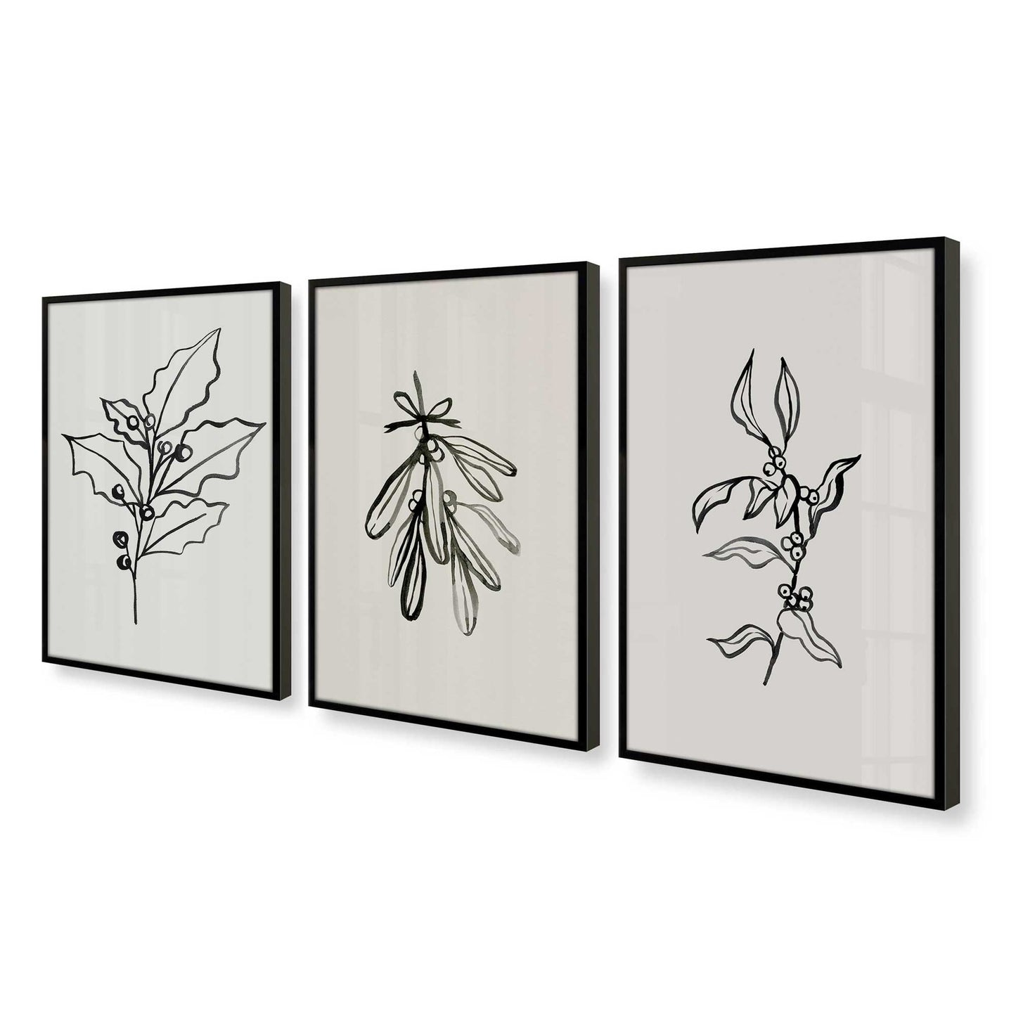 [Color:Satin Black], Picture of art in a Satin Black frame at an angle