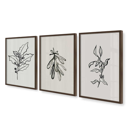 [Color:Belvinder Brown], Picture of art in a Belvinder Brown frame at an angle