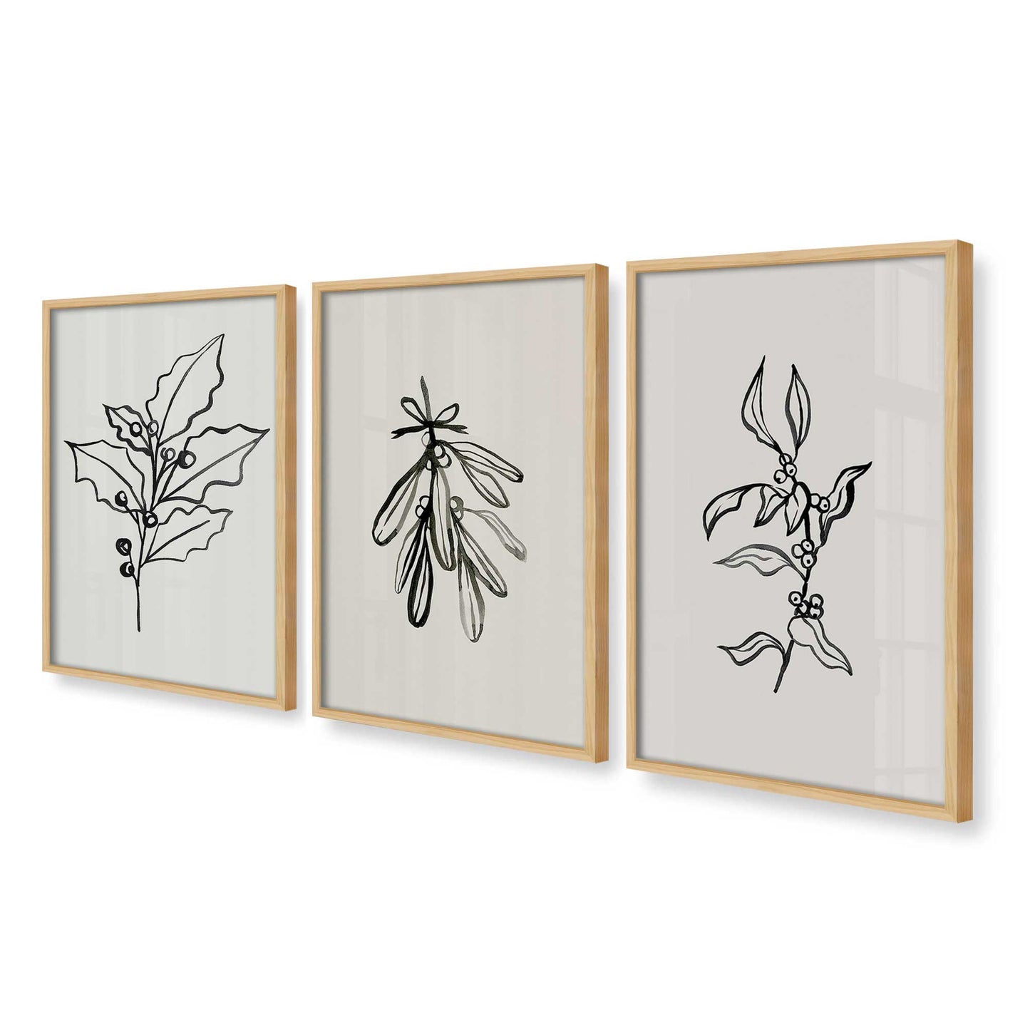 [Color:American Maple], Picture of art in an American Maple frame at an angle