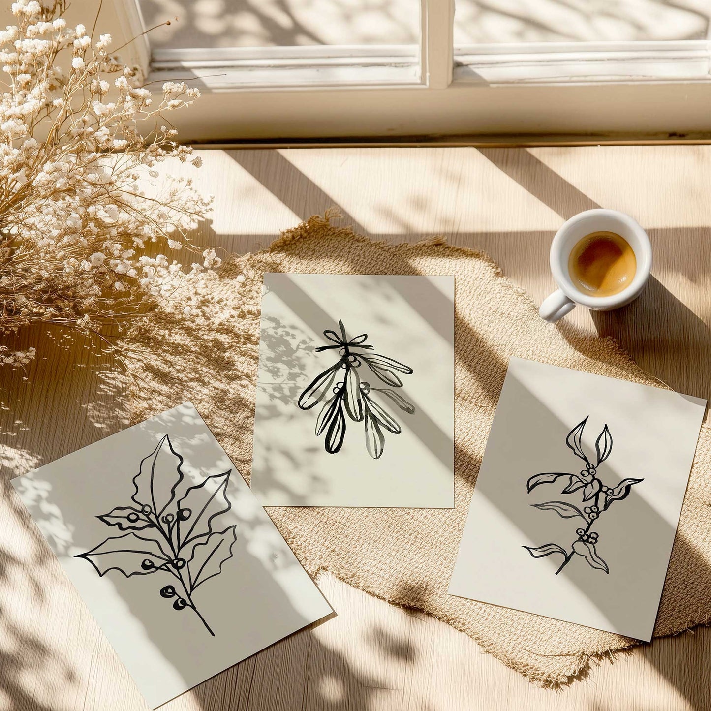 Kiss Me Twiggy, Set of 3 Paper Prints