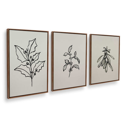 [Color:Walnut], Picture of art in a Walnut frame at an angle