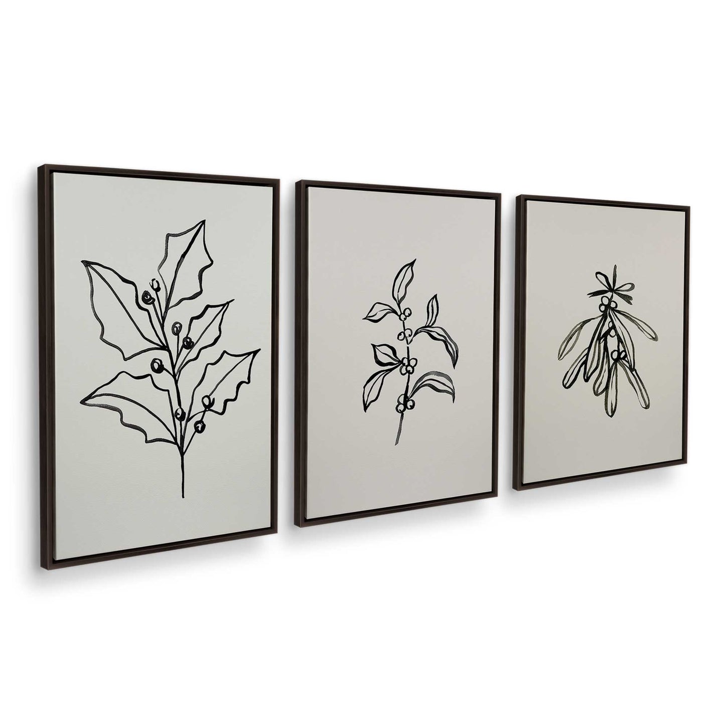 [Color:Espresso], Picture of art in an Espresso frame at an angle