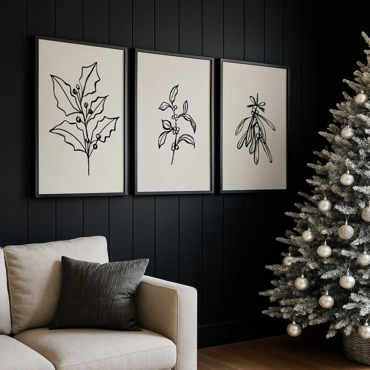 [Color:Satin Black], Picture of art in a Satin Black frame