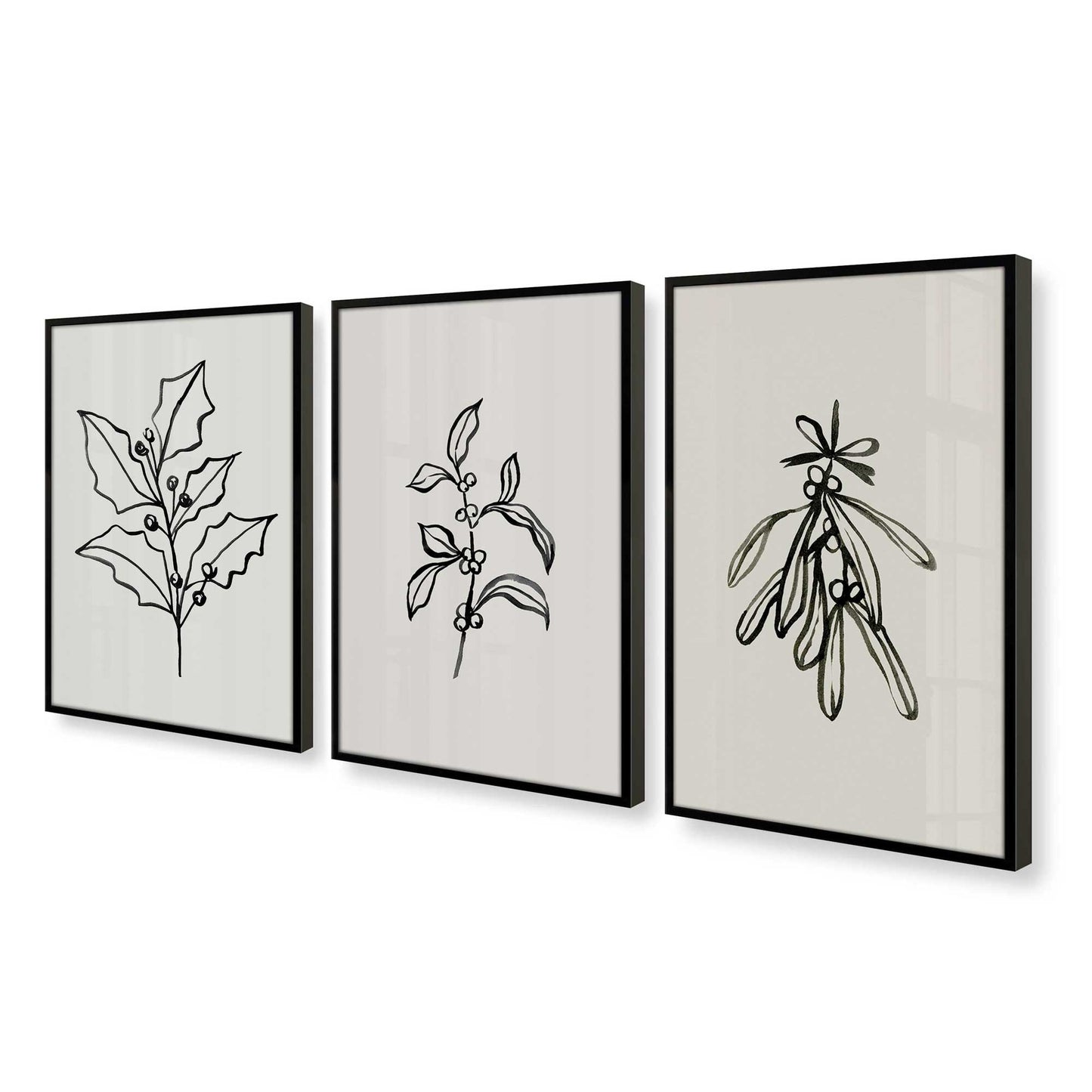 [Color:Satin Black], Picture of art in a Satin Black frame at an angle