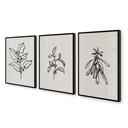 [Color:Satin Black], Picture of art in a Satin Black frame at an angle