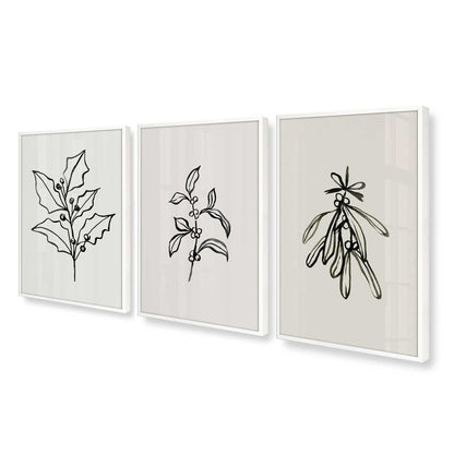 [Color:Opaque White], Picture of art in an Opaque White frame at an angle