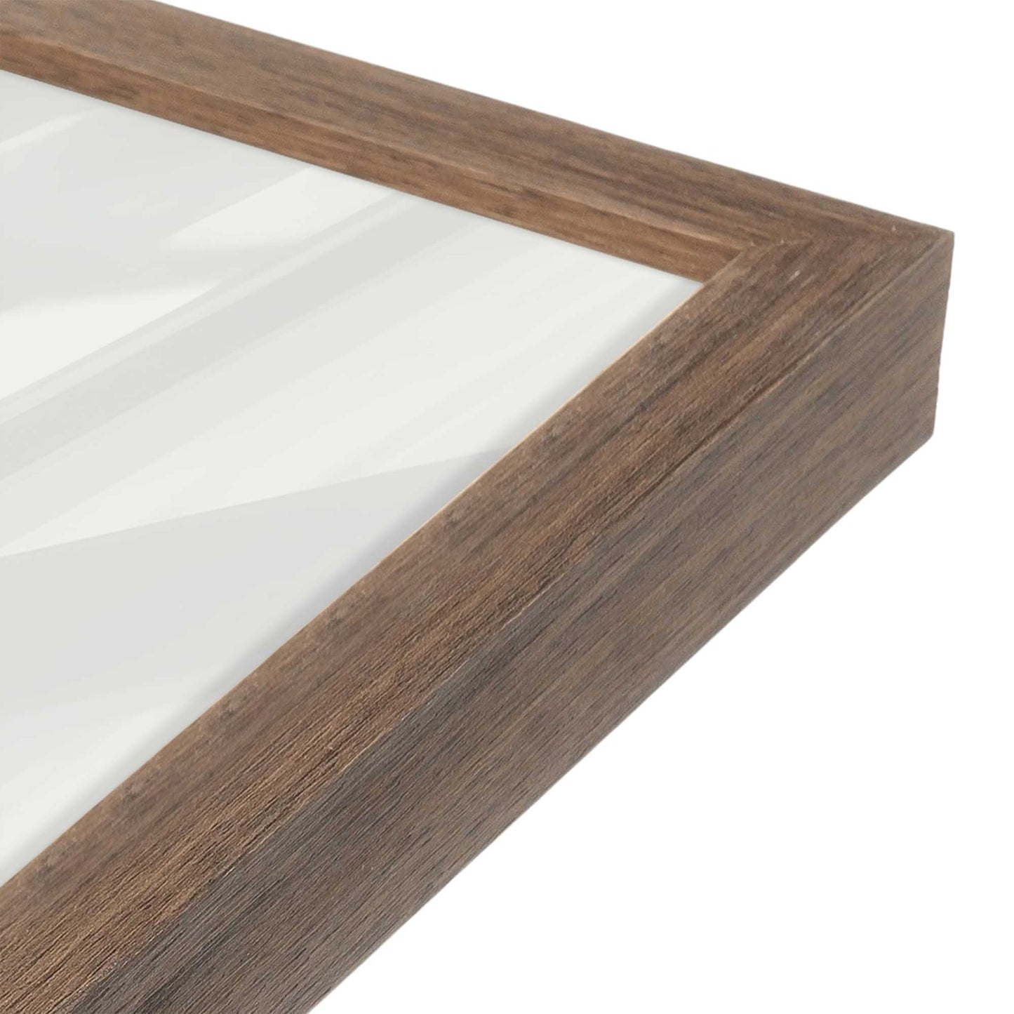 [Color:Walnut], Picture of art in a Walnut frame of the corner