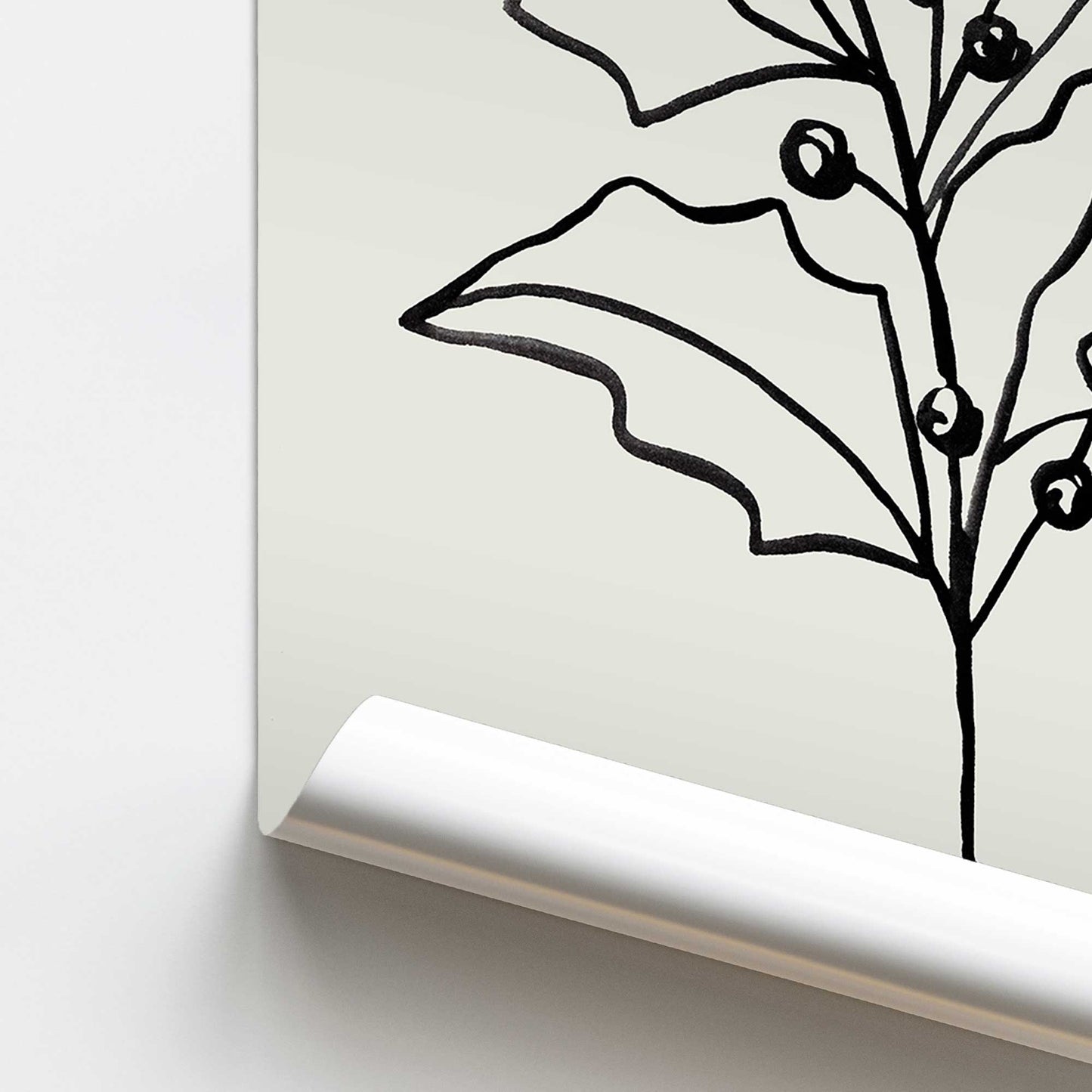 [color:Rolled Print], Picture of close up of art