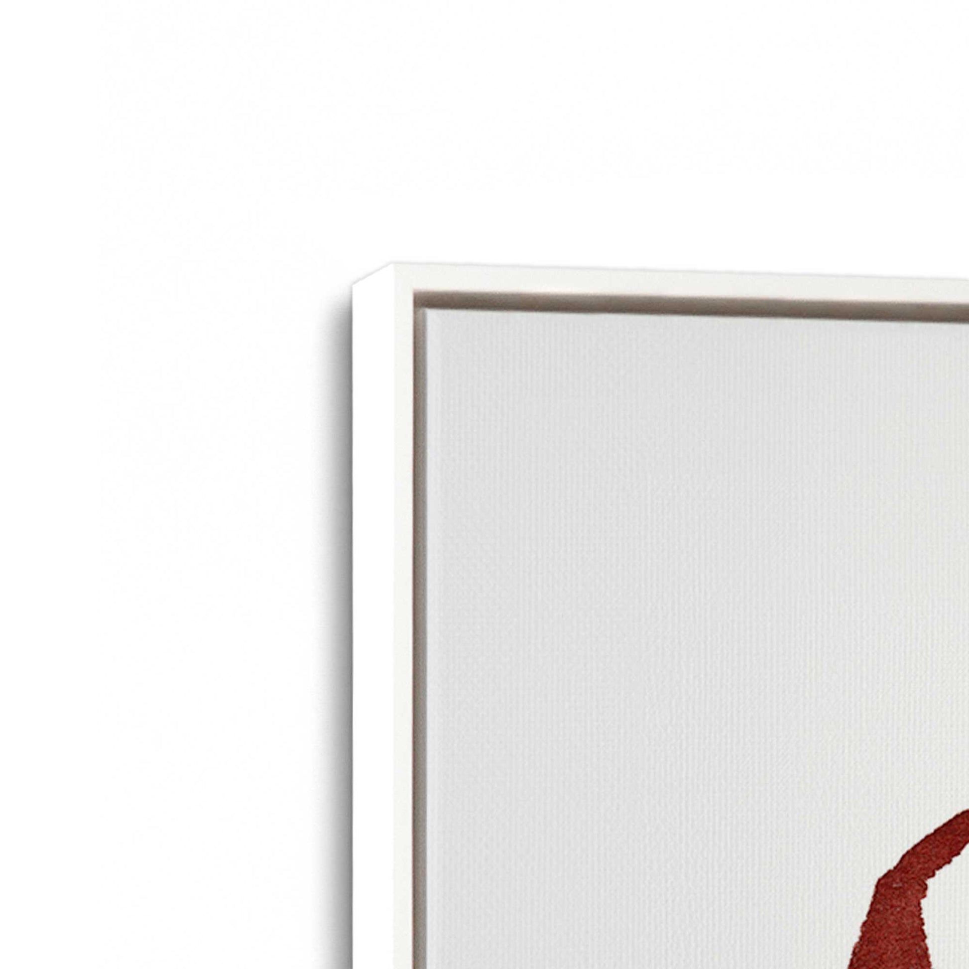 [Color:Opaque White], Picture of art in a White frame at an angle