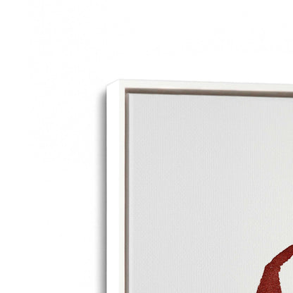 [Color:Opaque White], Picture of art in a White frame at an angle