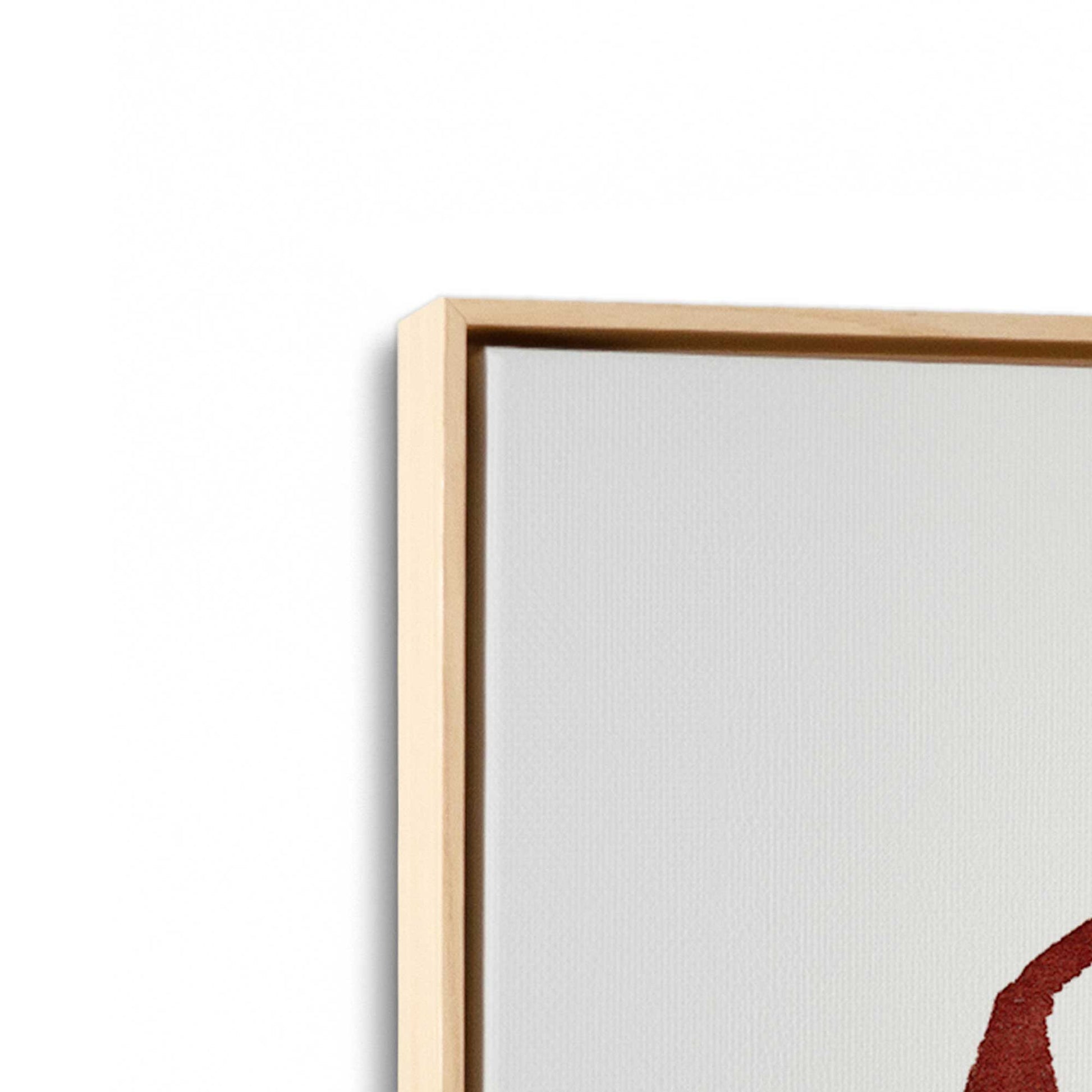 [Color:American Maple], Picture of art in an American Maple frame at an angle