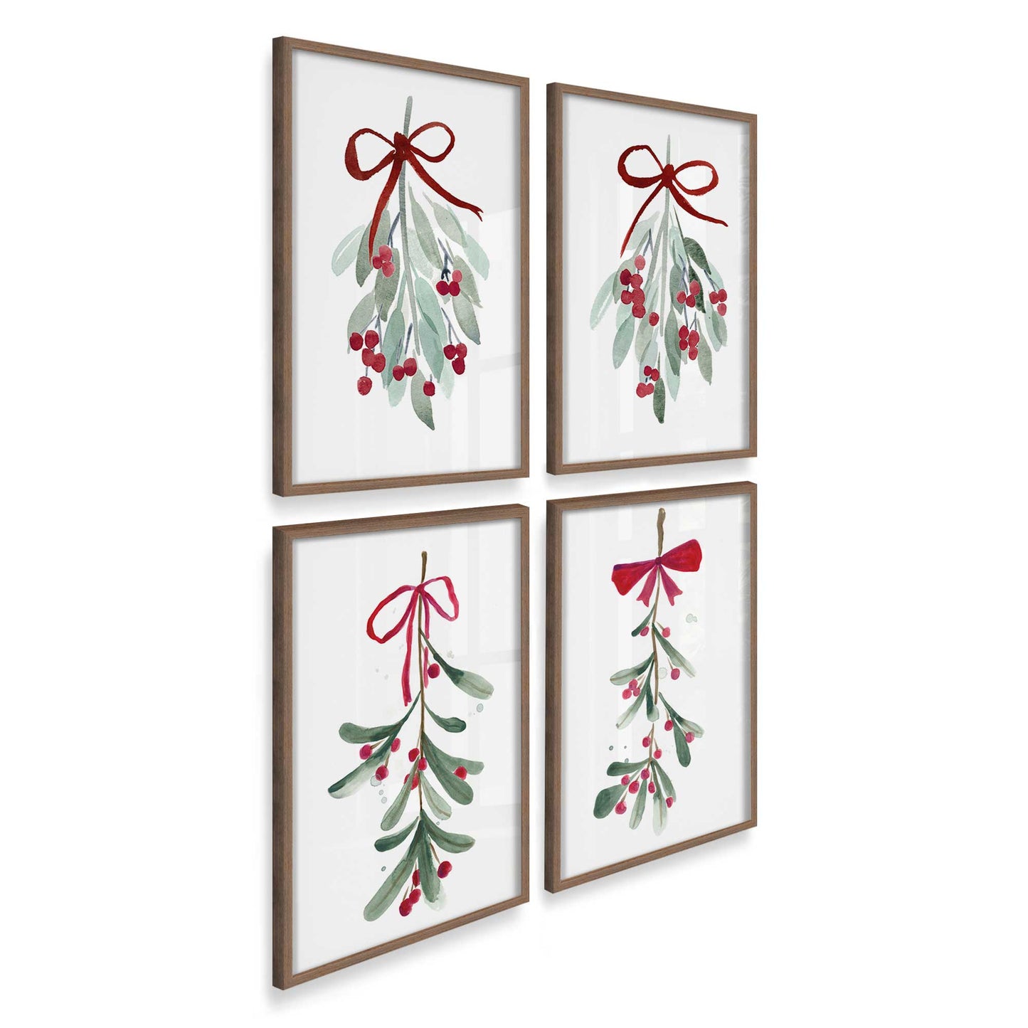 [Color:Walnut], Picture of art in a Walnut frame at an angle