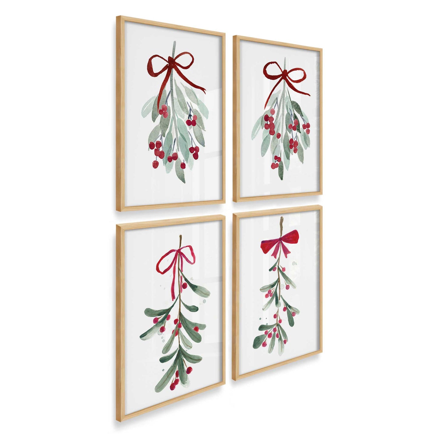 [Color:American Maple], Picture of art in an American Maple frame at an angle