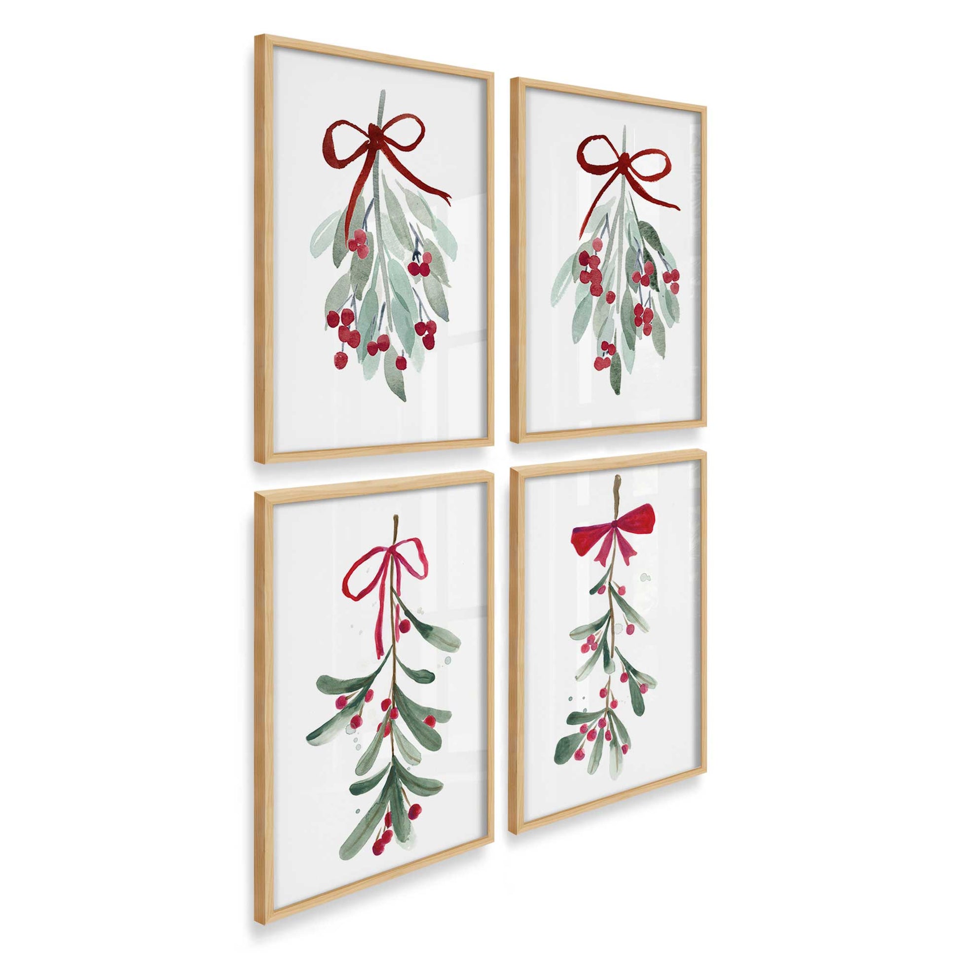 [Color:American Maple], Picture of art in an American Maple frame at an angle