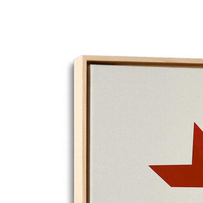 [Color:American Maple], Picture of art in an American Maple frame at an angle