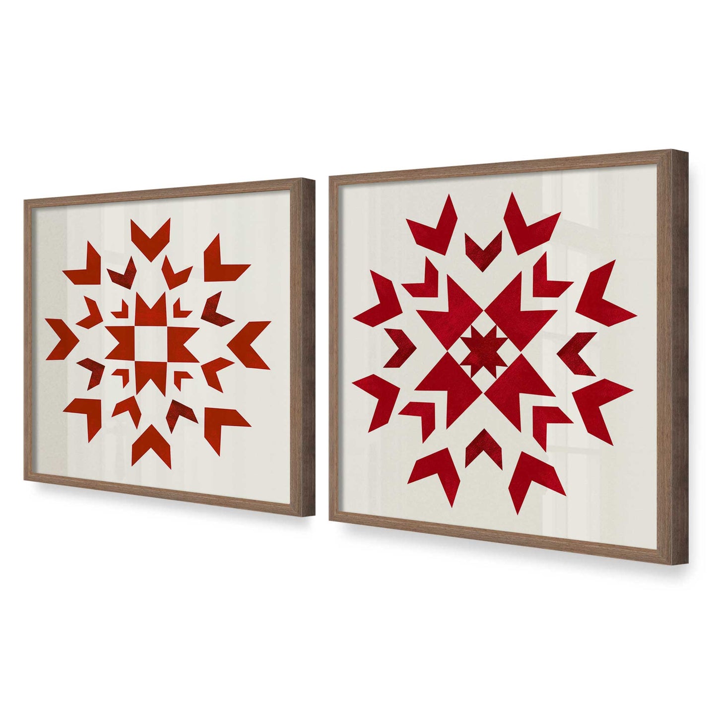 [Color:Walnut], Picture of art in a Walnut frame at an angle