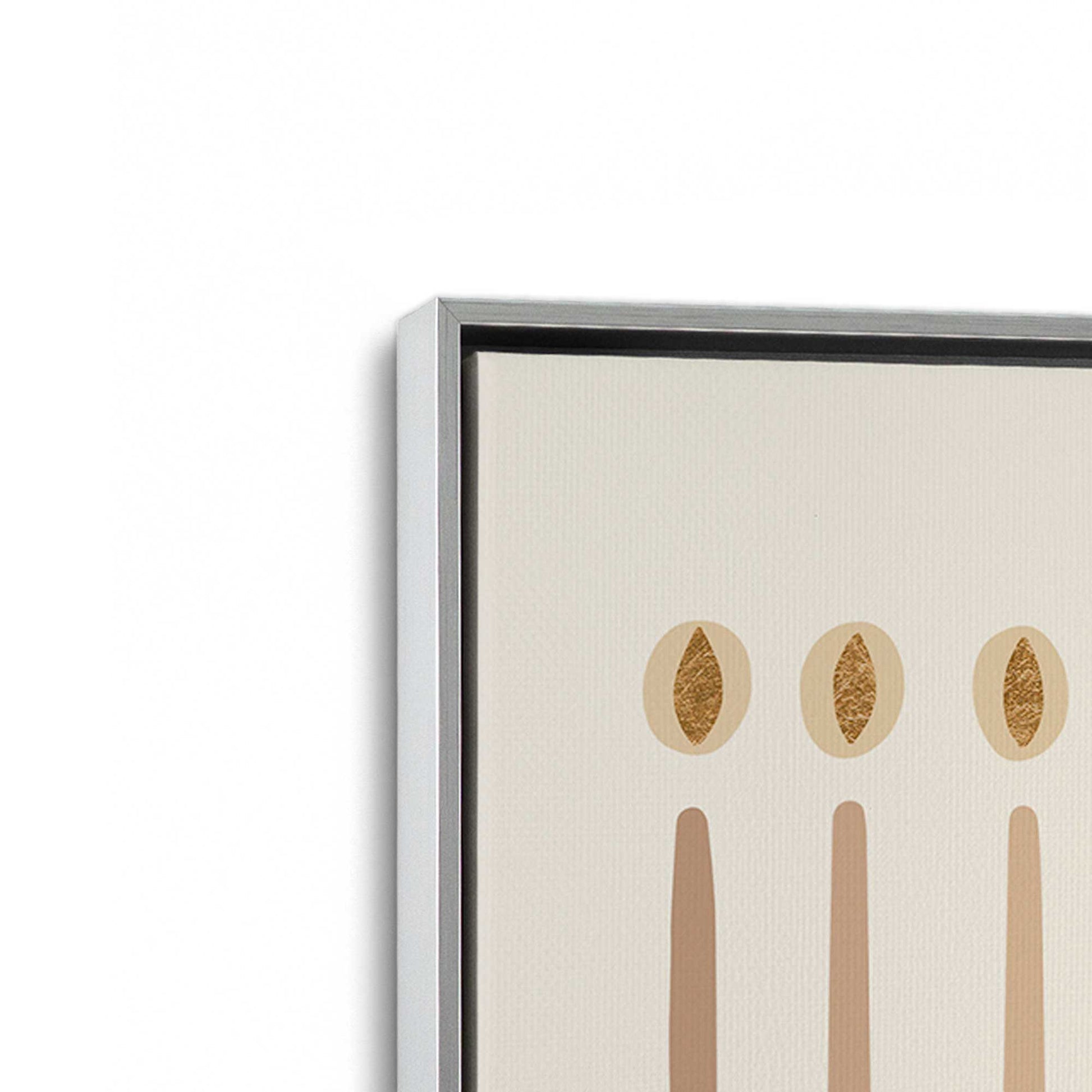 [Color:Polished Chrome], Picture of art in a Polished Chrome frame at an angle