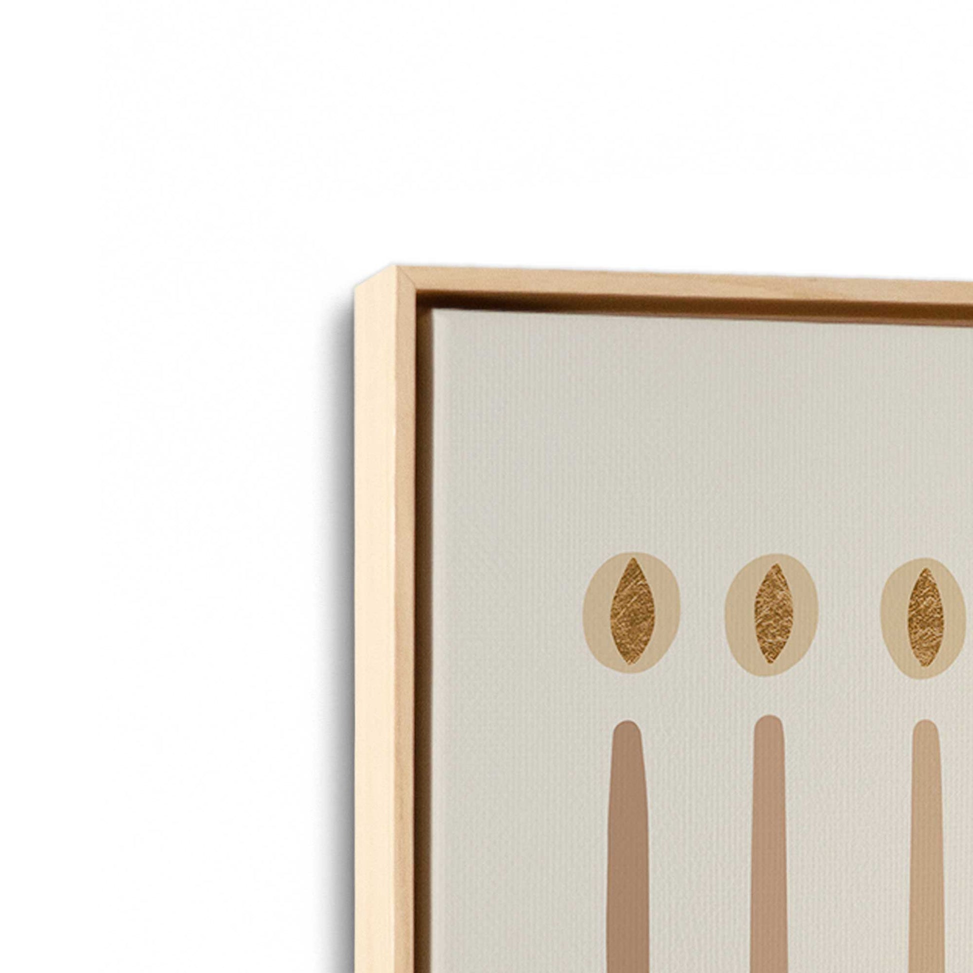 [Color:American Maple], Picture of art in an American Maple frame at an angle