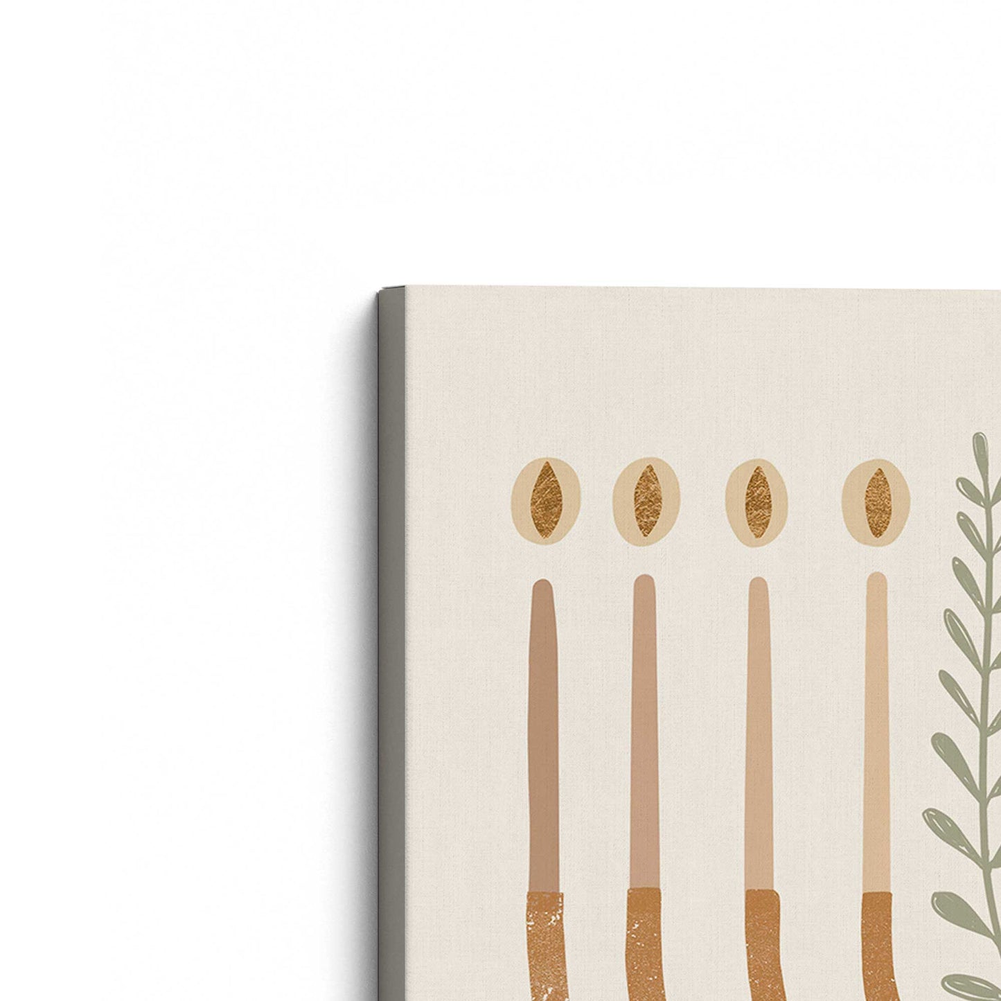 [Color:Stretched Canvas], Picture of art at an angle