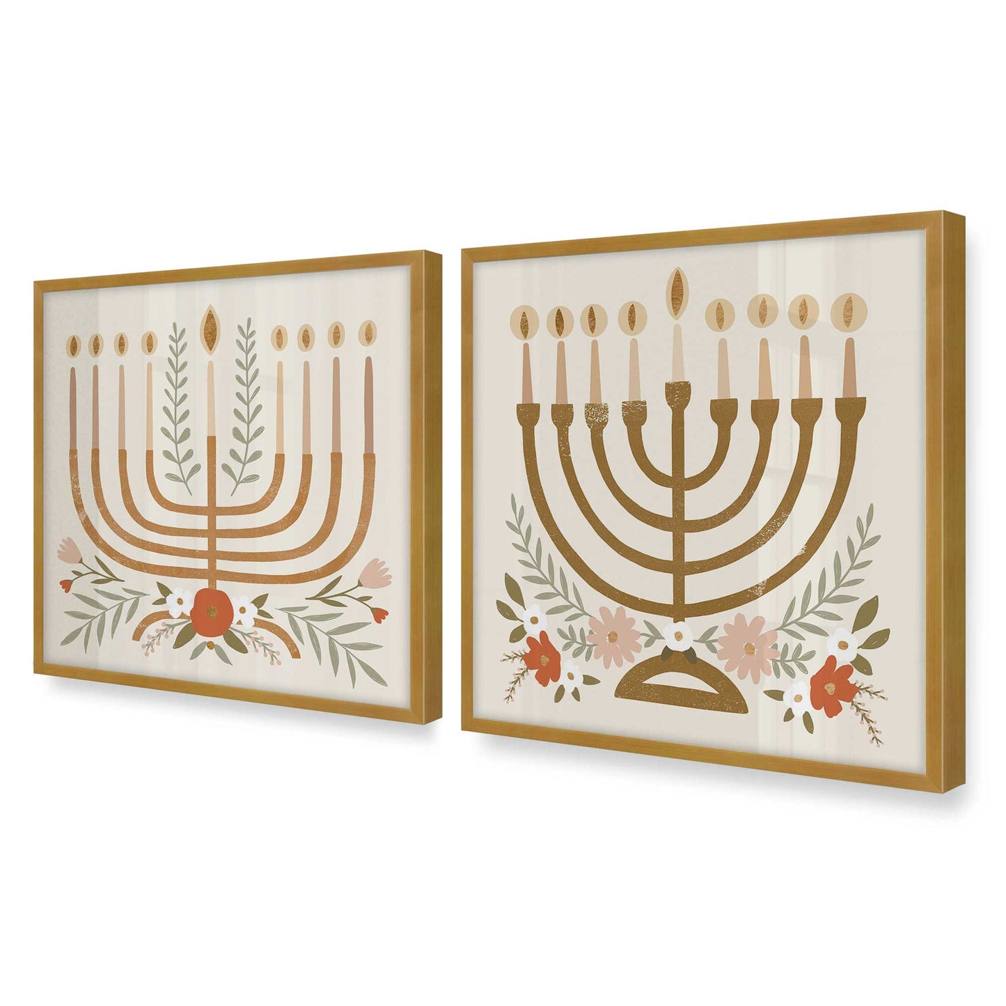 [Color:Polished Gold], Picture of art in a Polished Gold frame of the corner