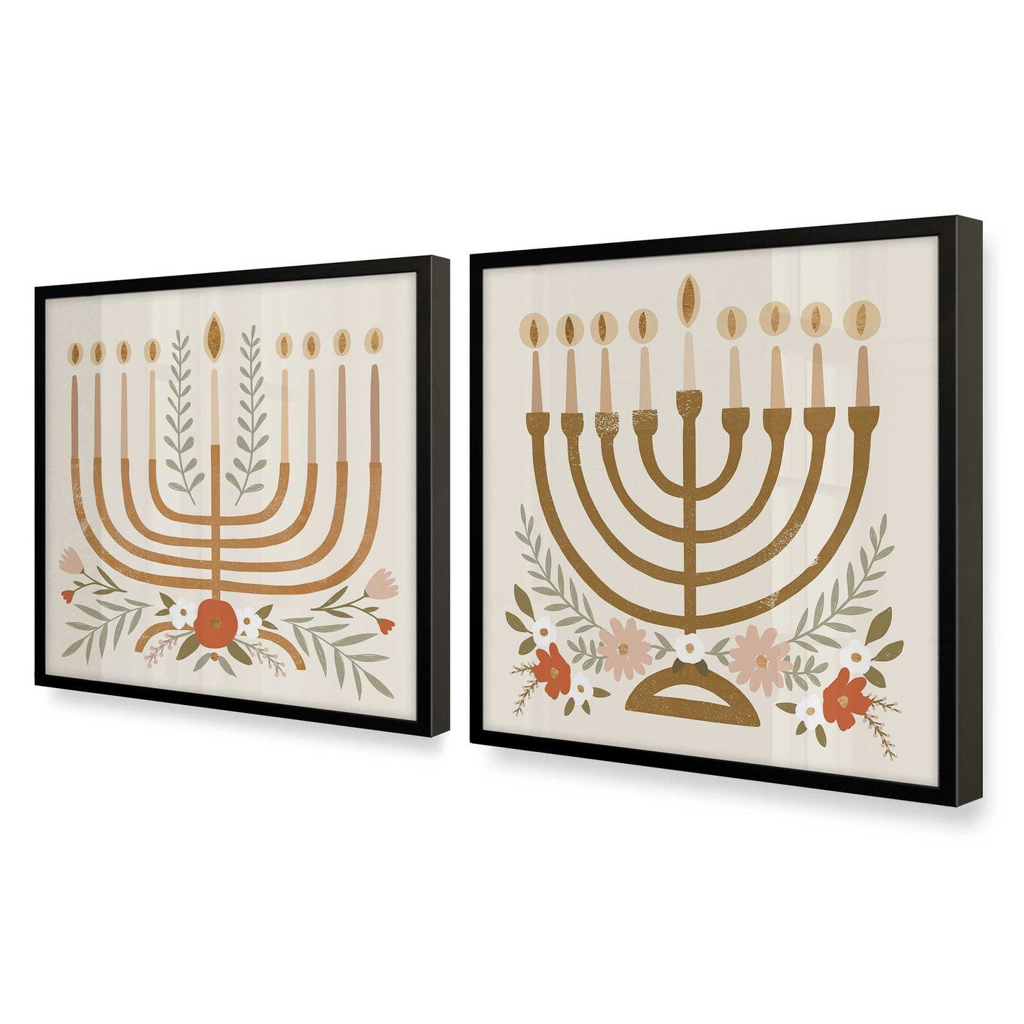 [Color:Satin Black], Picture of art in a Satin Black frame at an angle