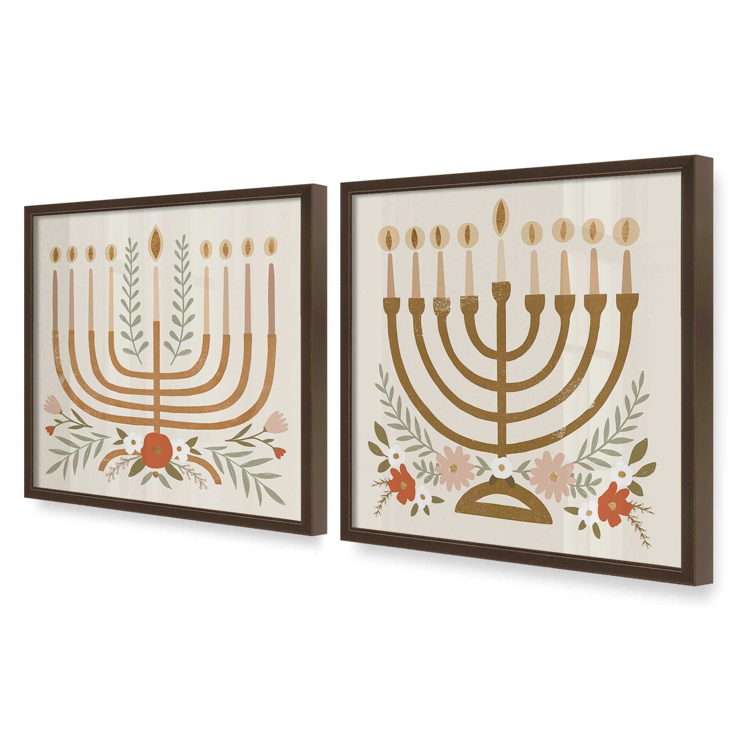 [Color:Belvinder Brown], Picture of art in a Belvinder Brown frame at an angle