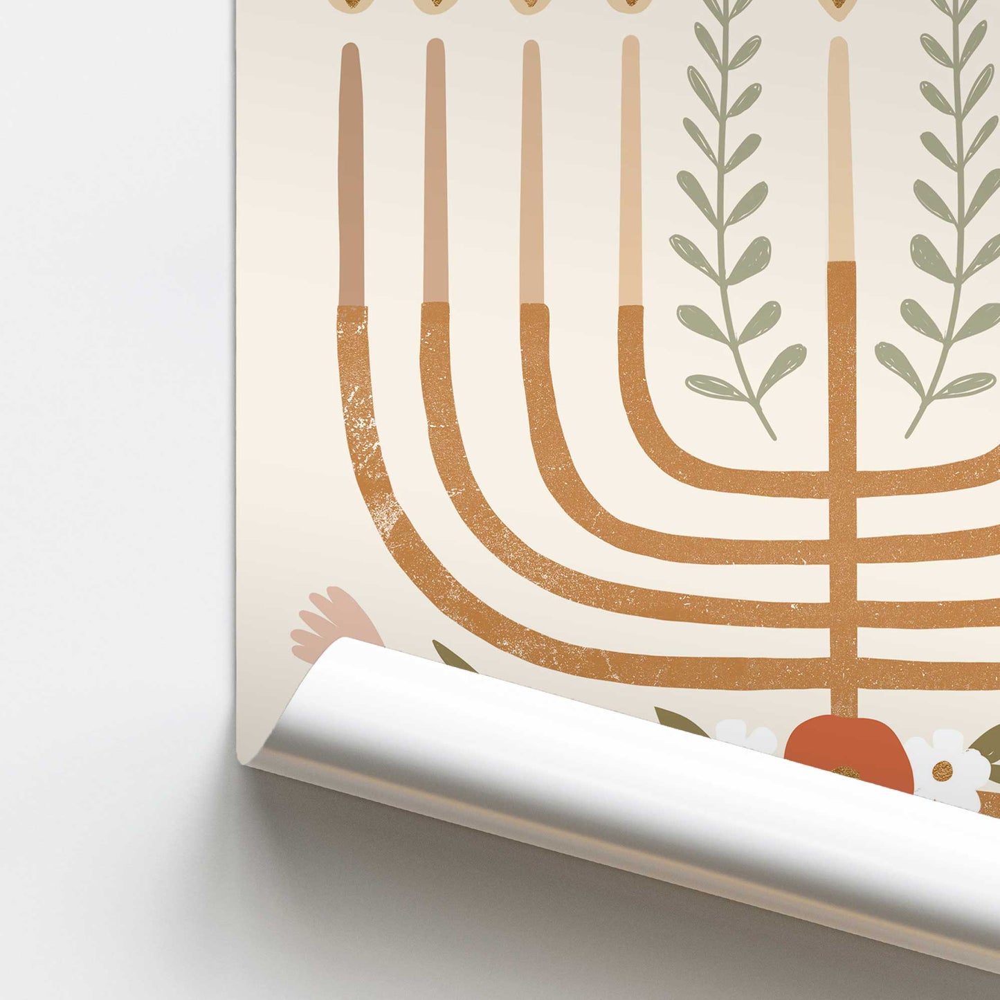 [color:Rolled Print], Picture of close up of art