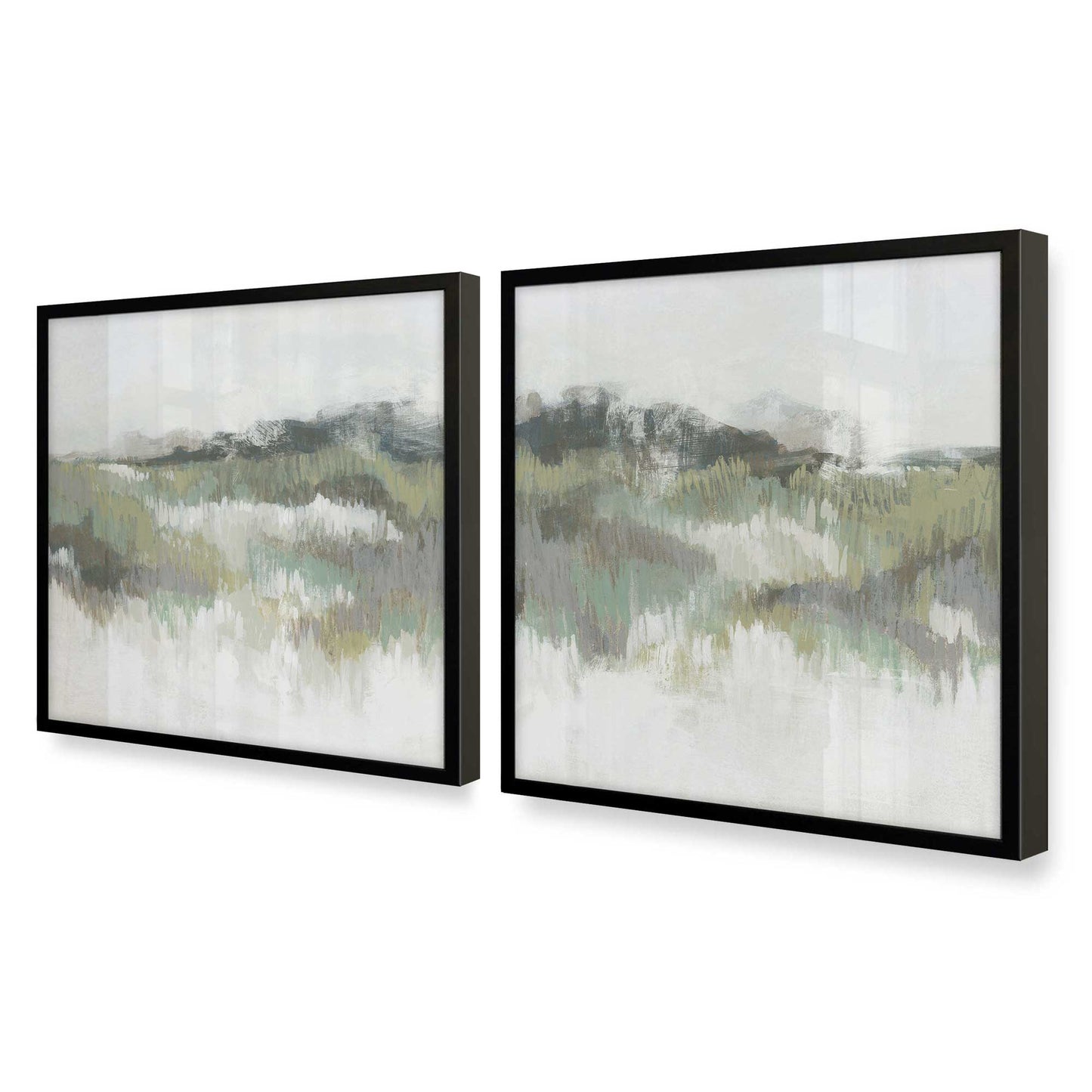 [Color:Satin Black], Picture of art in a Satin Black frame at an angle