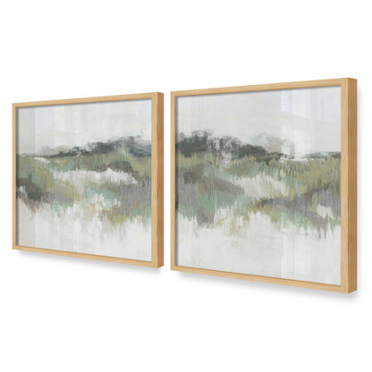 [Color:American Maple], Picture of art in an American Maple frame at an angle