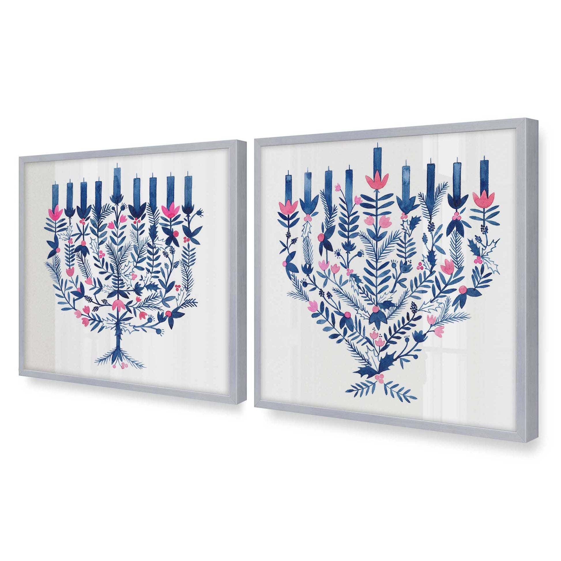 [Color:Polished Chrome], Picture of art in a Polished Chrome frame of the corner