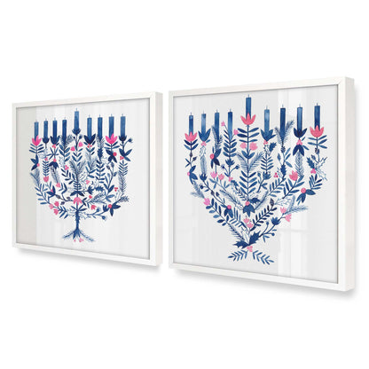 [Color:Opaque White], Picture of art in an Opaque White frame at an angle