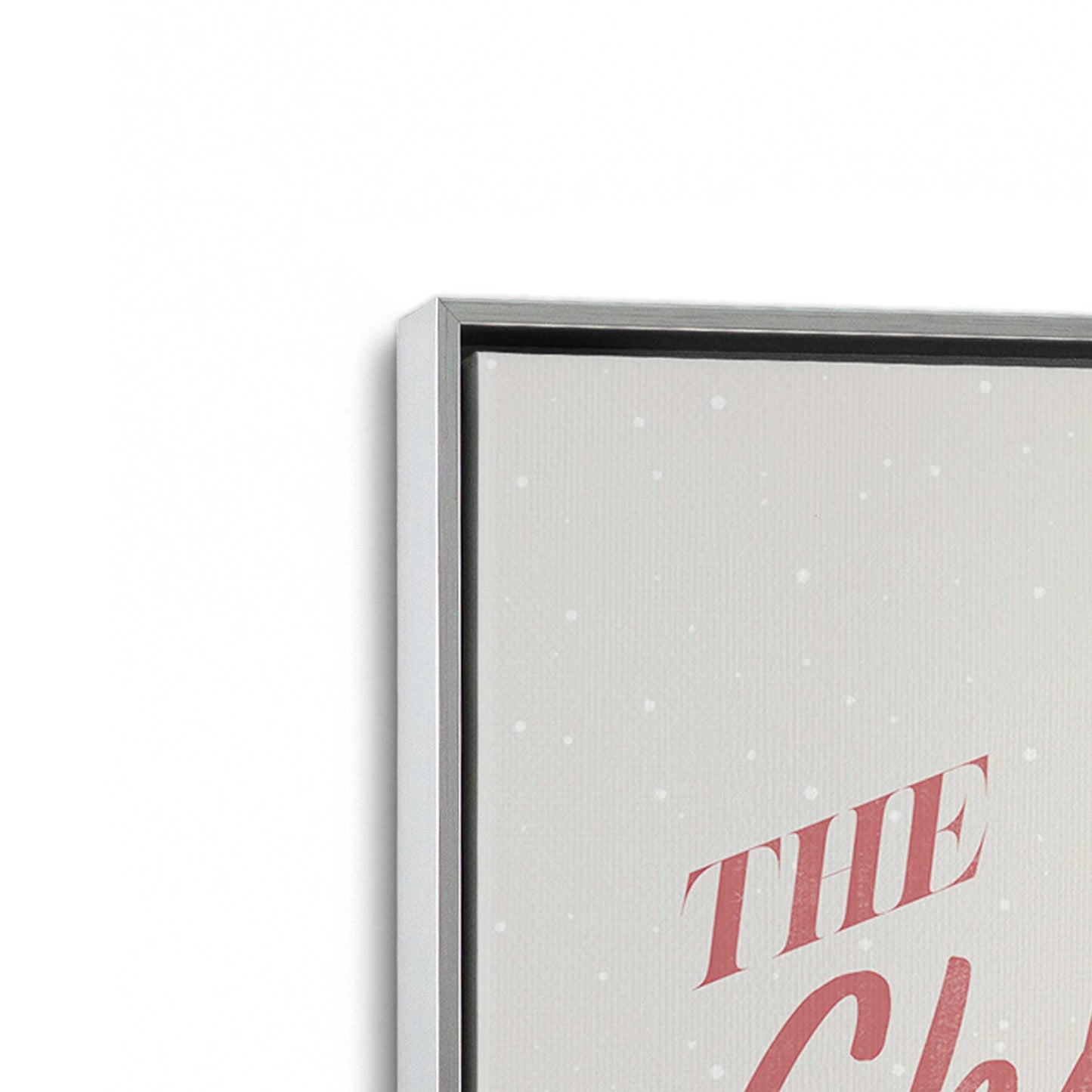 [Color:Polished Chrome], Picture of art in a Polished Chrome frame at an angle