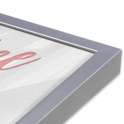 [Color:Polished Chrome], Picture of art in a Polished Chrome frame at an angle