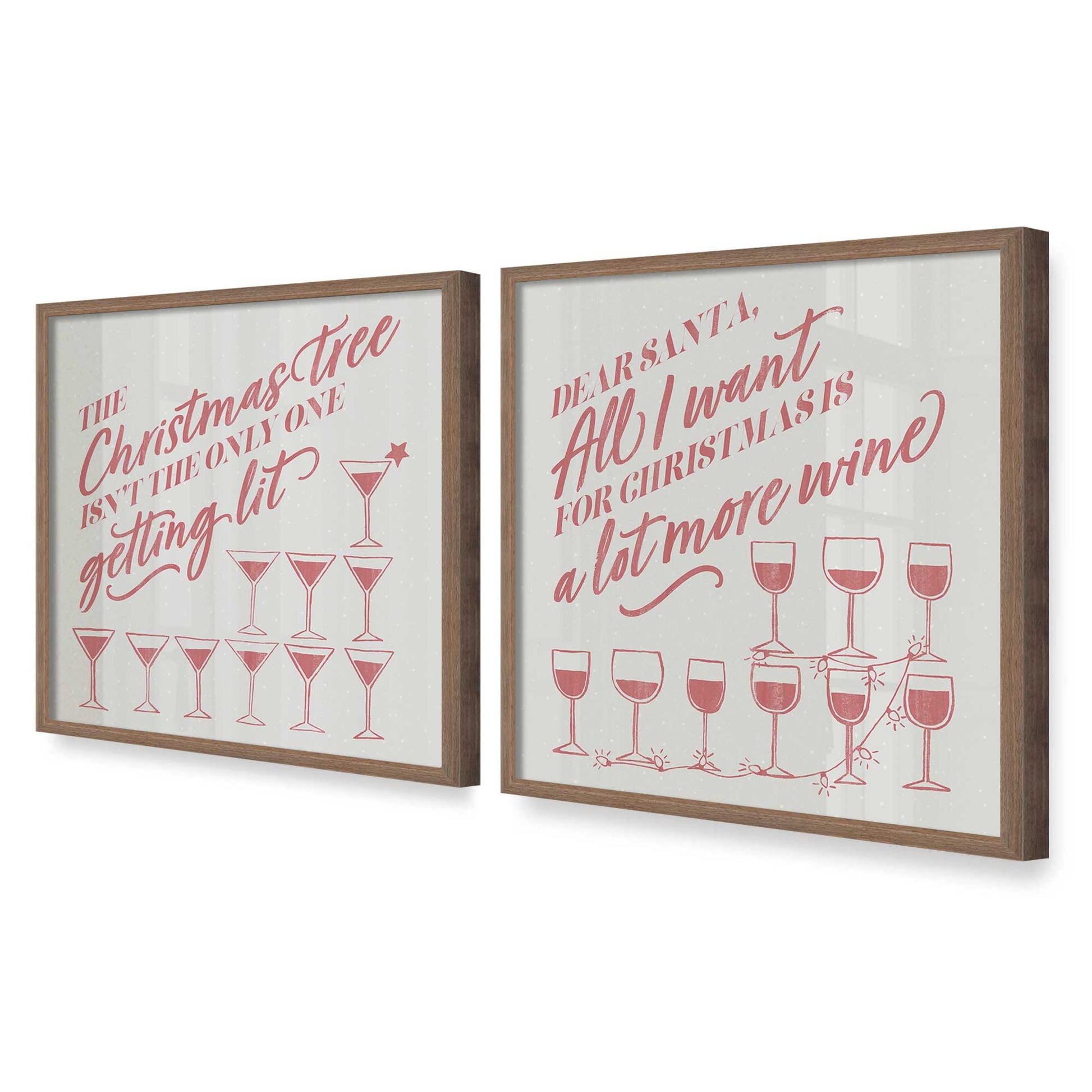 [Color:Walnut], Picture of art in a Walnut frame at an angle