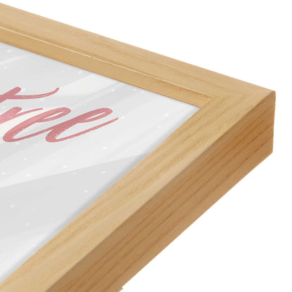 [Color:American Maple], Picture of art in an American Maple frame of the corner