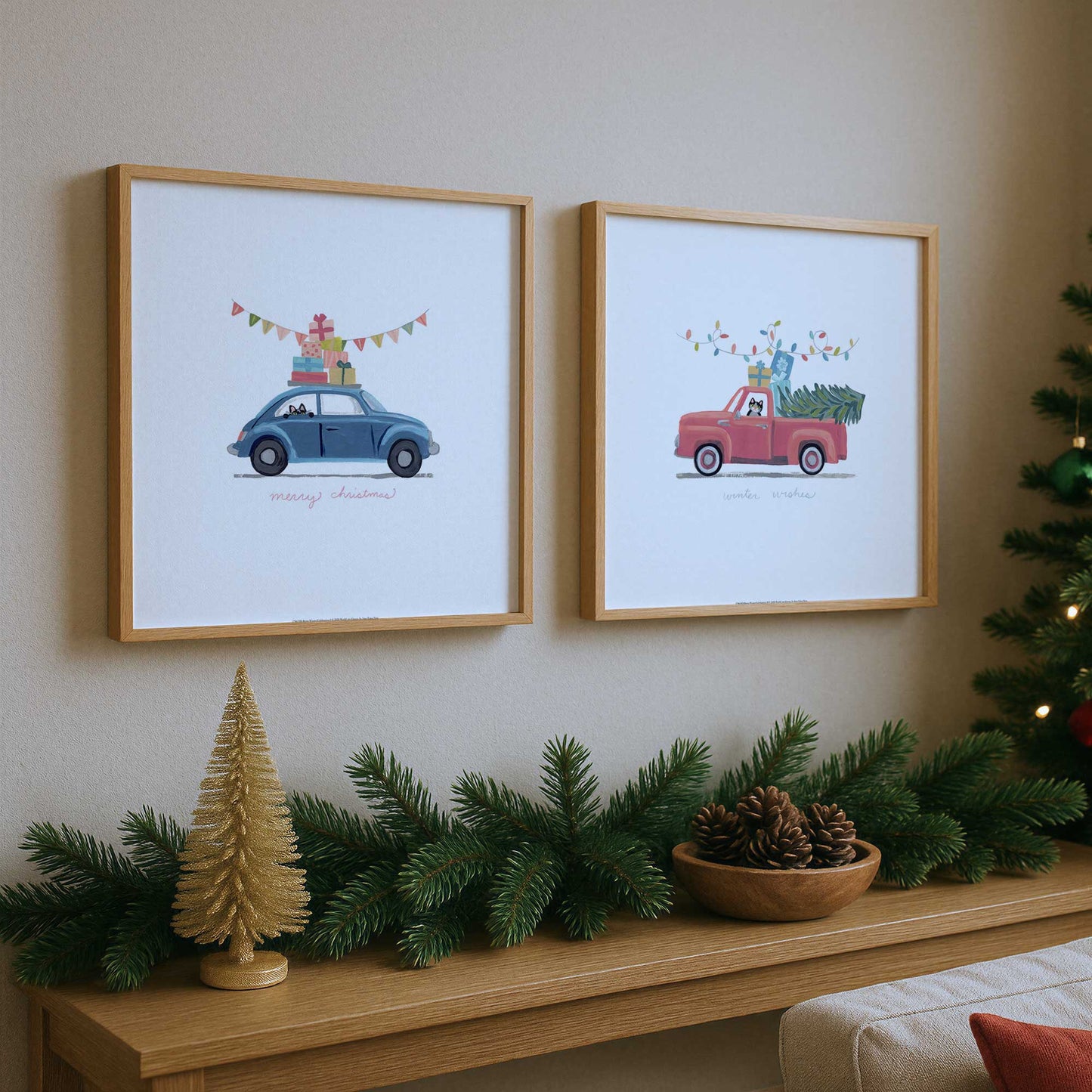 [Color:Opaque White], Picture of art in an Opaque White frame