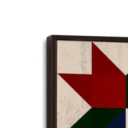 [Color:Espresso], Picture of art in an Espresso frame at an angle