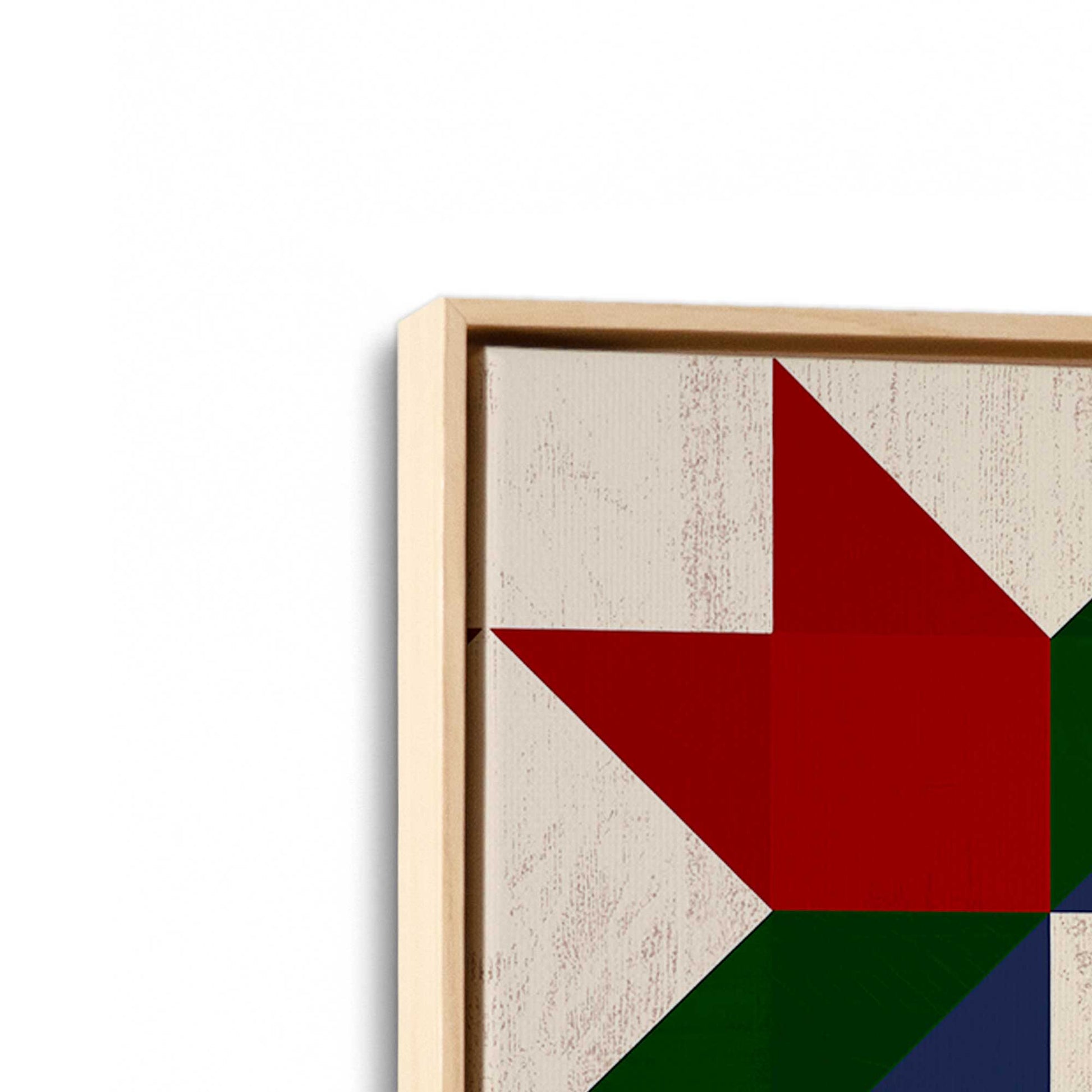 [Color:American Maple], Picture of art in an American Maple frame at an angle