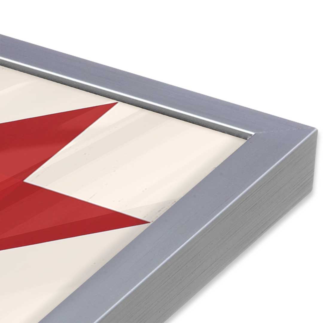 [Color:Polished Chrome], Picture of art in a Polished Chrome frame at an angle