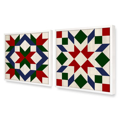 [Color:Opaque White], Picture of art in an Opaque White frame at an angle