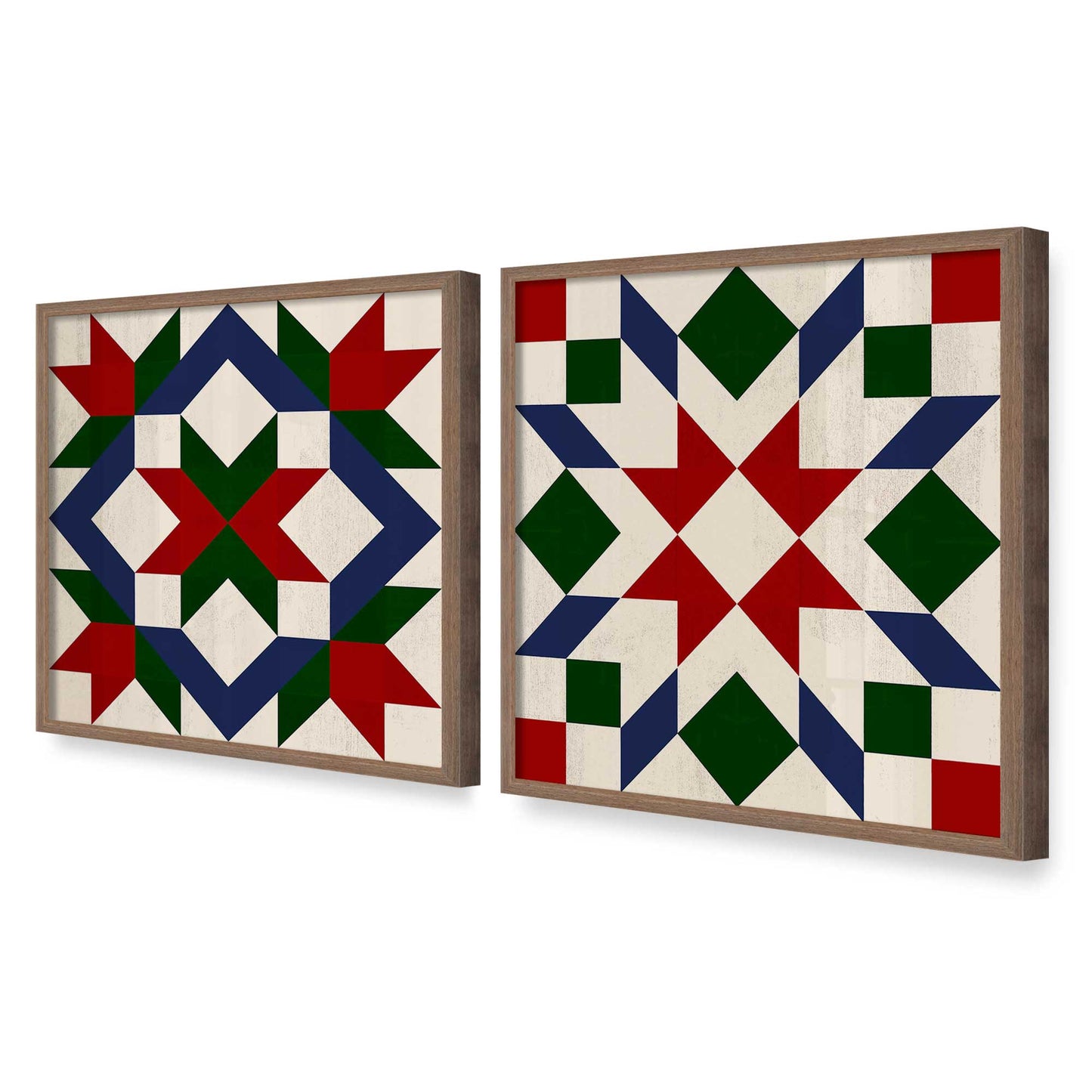 [Color:Walnut], Picture of art in a Walnut frame at an angle