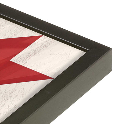 [Color:Satin Black], Picture of art in a Satin Black frame of the corner