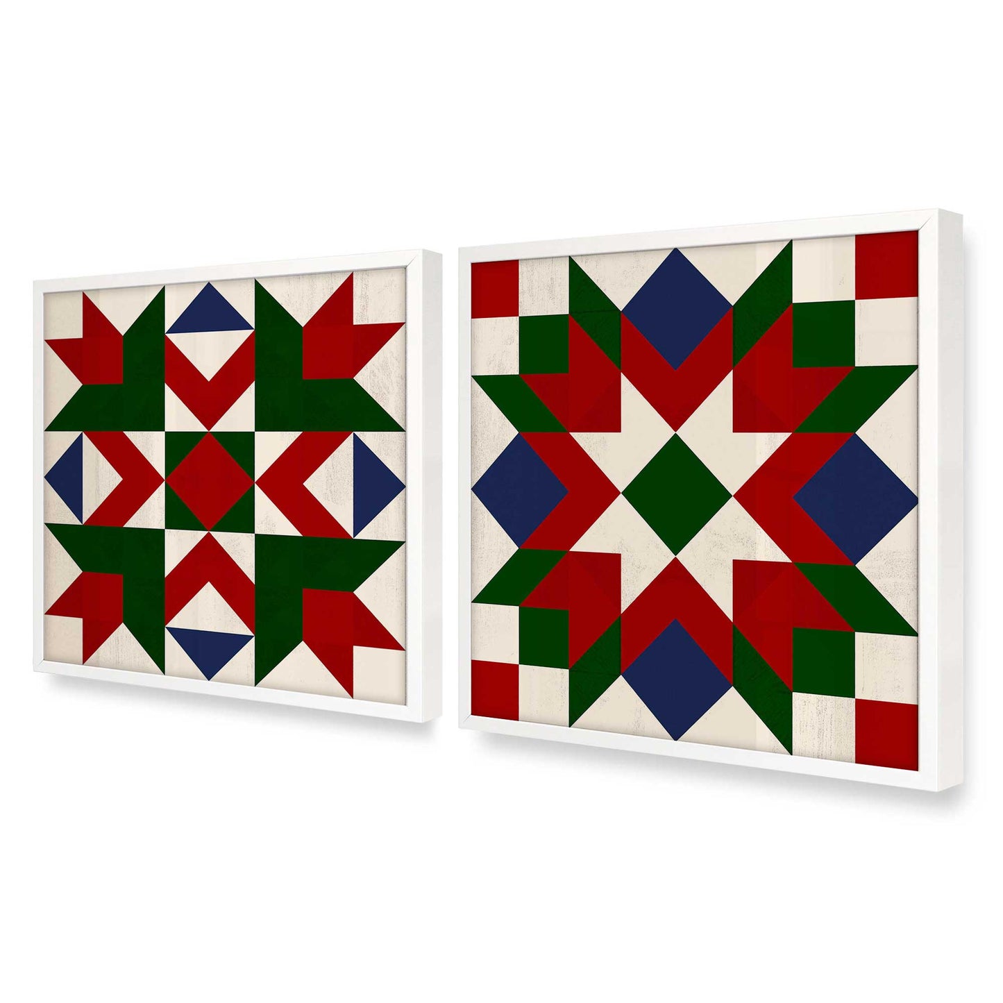 [Color:Opaque White], Picture of art in an Opaque White frame at an angle
