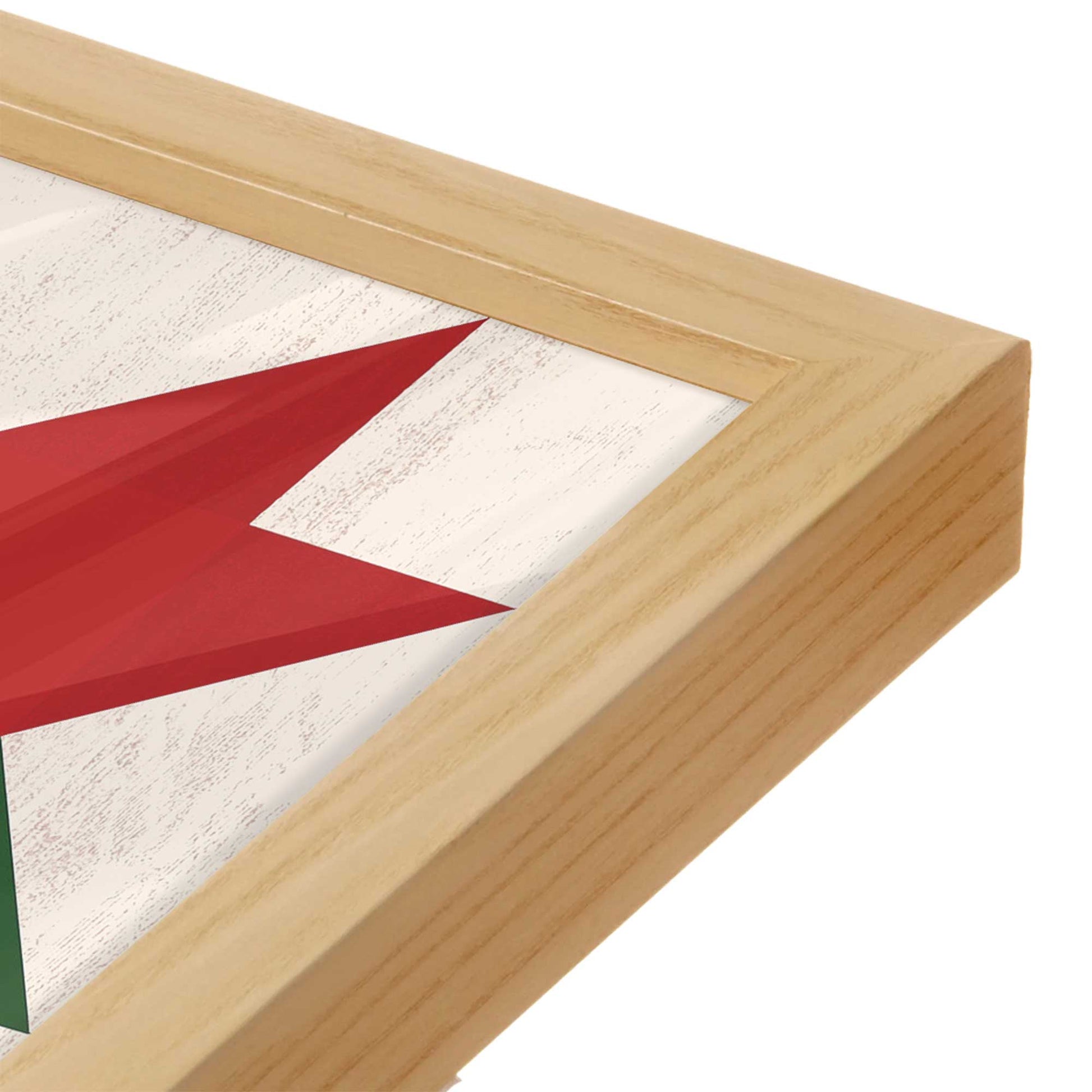 [Color:American Maple], Picture of art in an American Maple frame of the corner