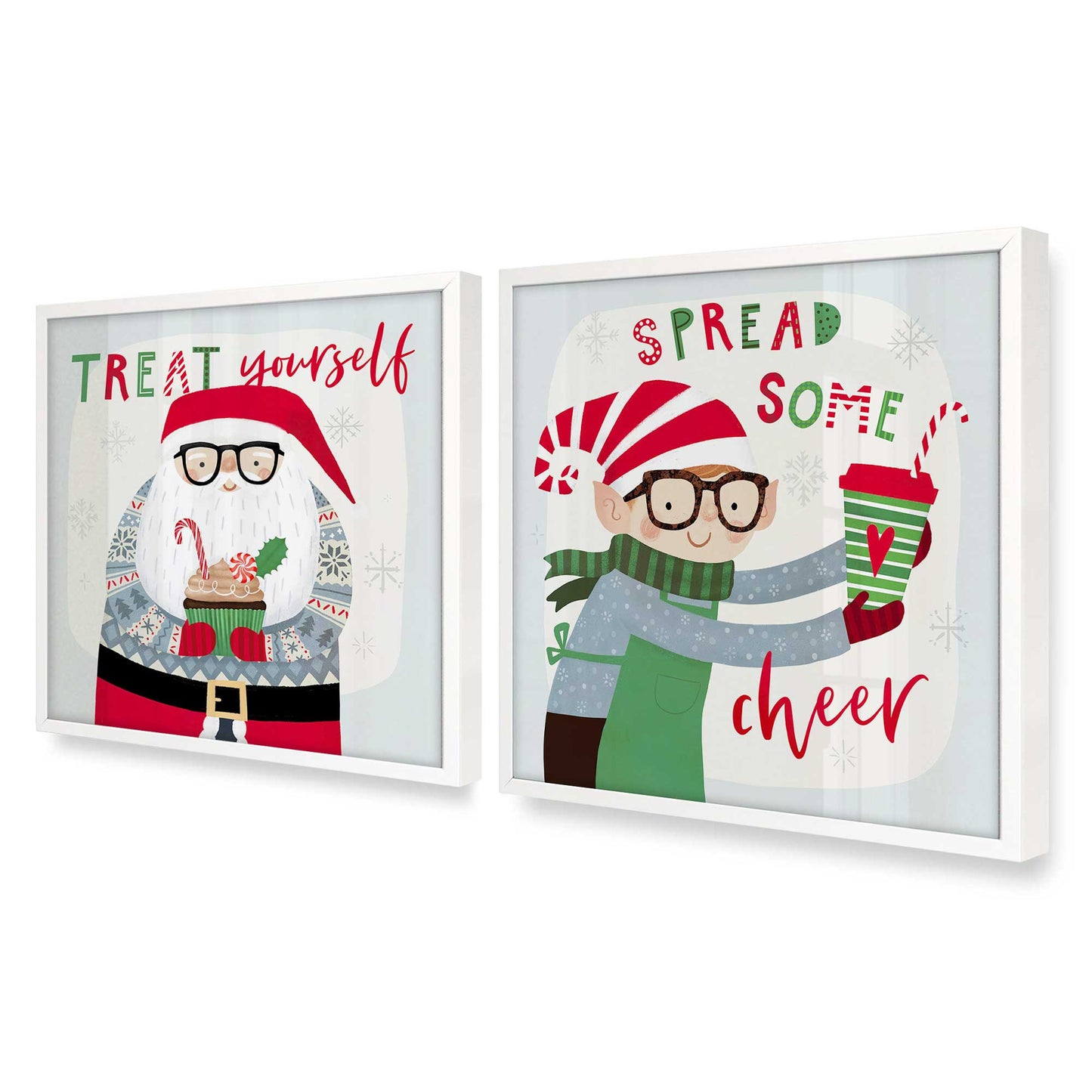 [Color:Opaque White], Picture of art in an Opaque White frame at an angle