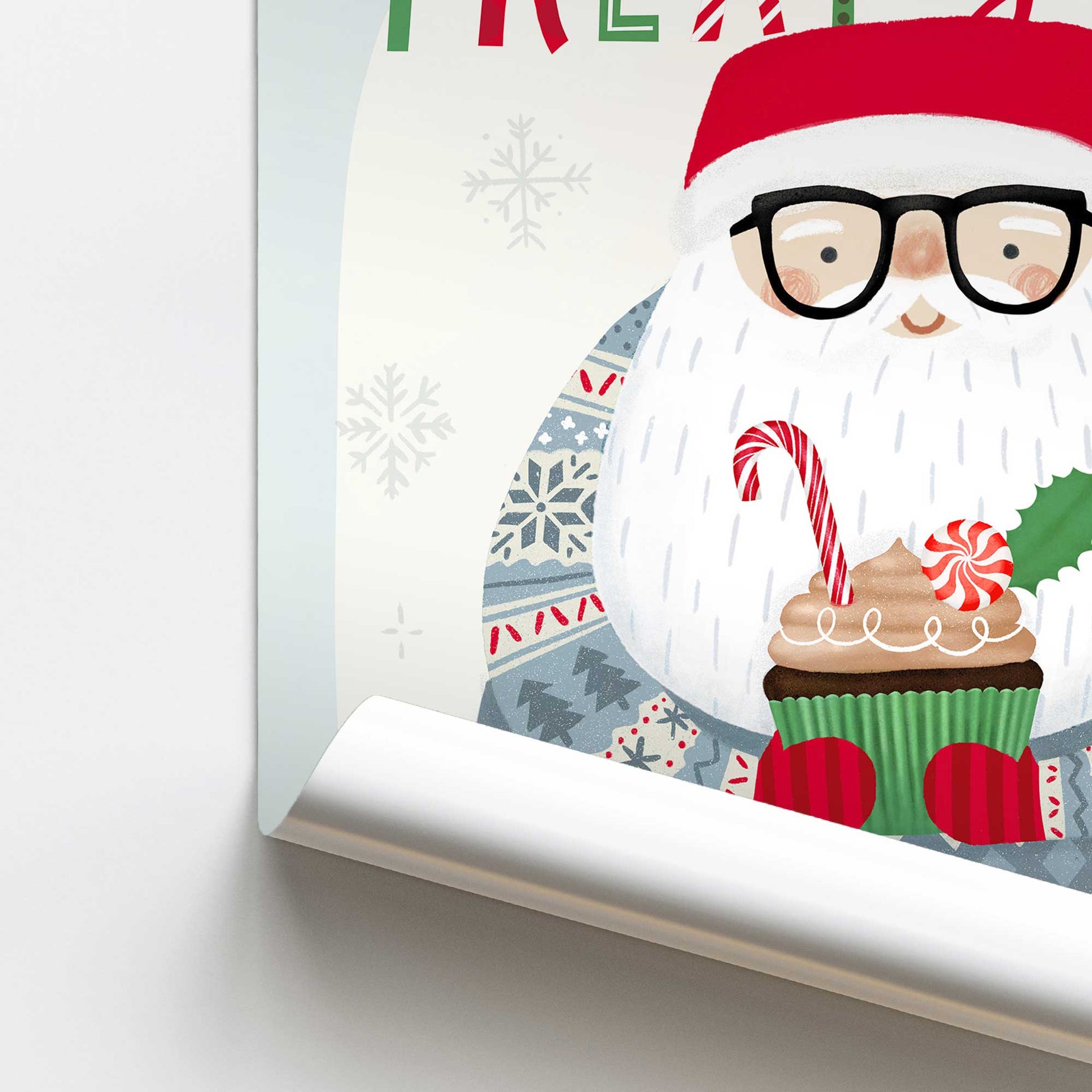 [color:Rolled Print], Picture of close up of art