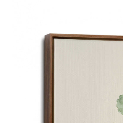 [Color:Walnut], Picture of art in a Walnut frame at an angle