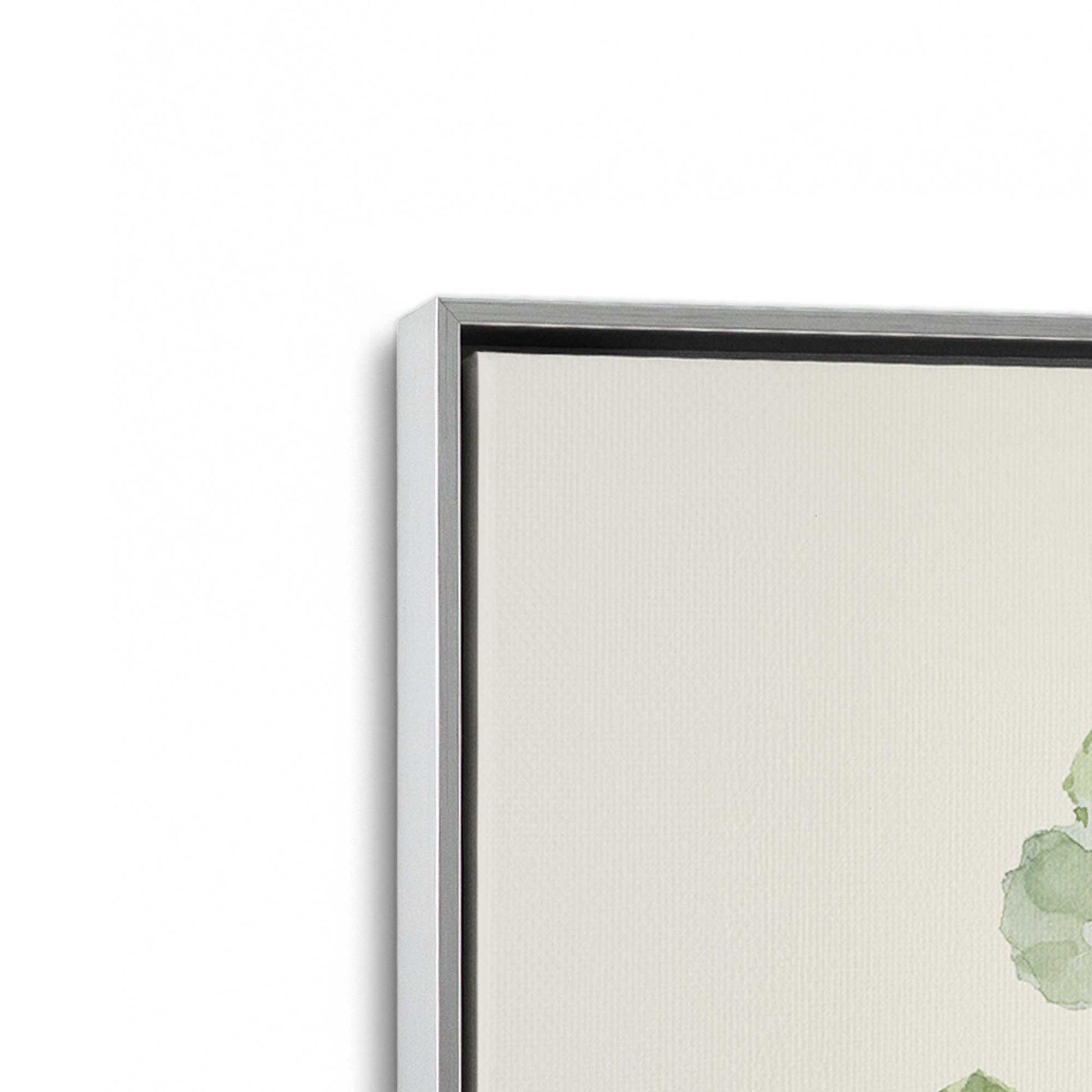 [Color:Polished Chrome], Picture of art in a Polished Chrome frame at an angle