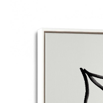 [Color:Opaque White], Picture of art in a White frame at an angle