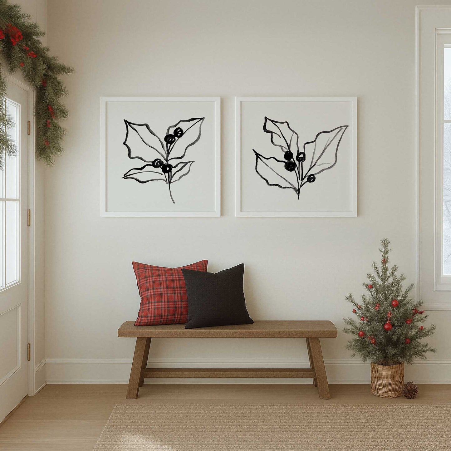 [Color:Walnut], Picture of art in a Walnut frame